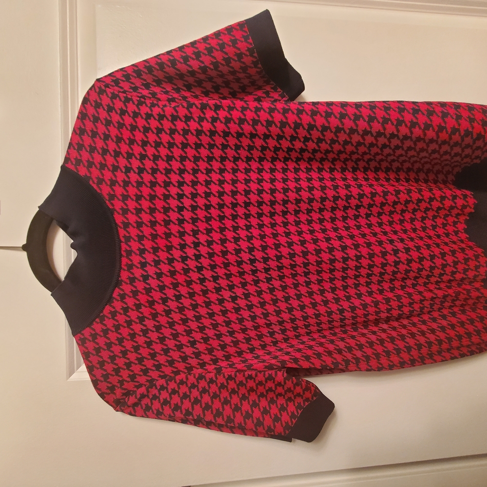BOSS Red and Black Sweater